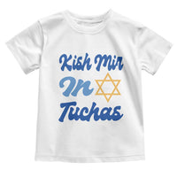 Funny Hanukkah Toddler T Shirt Kish Mir In Tuchas Jewish Yiddish Ashkenazi