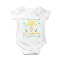 Funny Hanukkah Baby Onesie Feliz Januca Ladino Jewish Sephardic