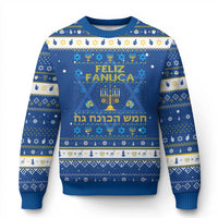 Funny Feliz Januca Ladino Jewish Sephardic Hanukkah Ugly Sweater - Wonder Print Shop