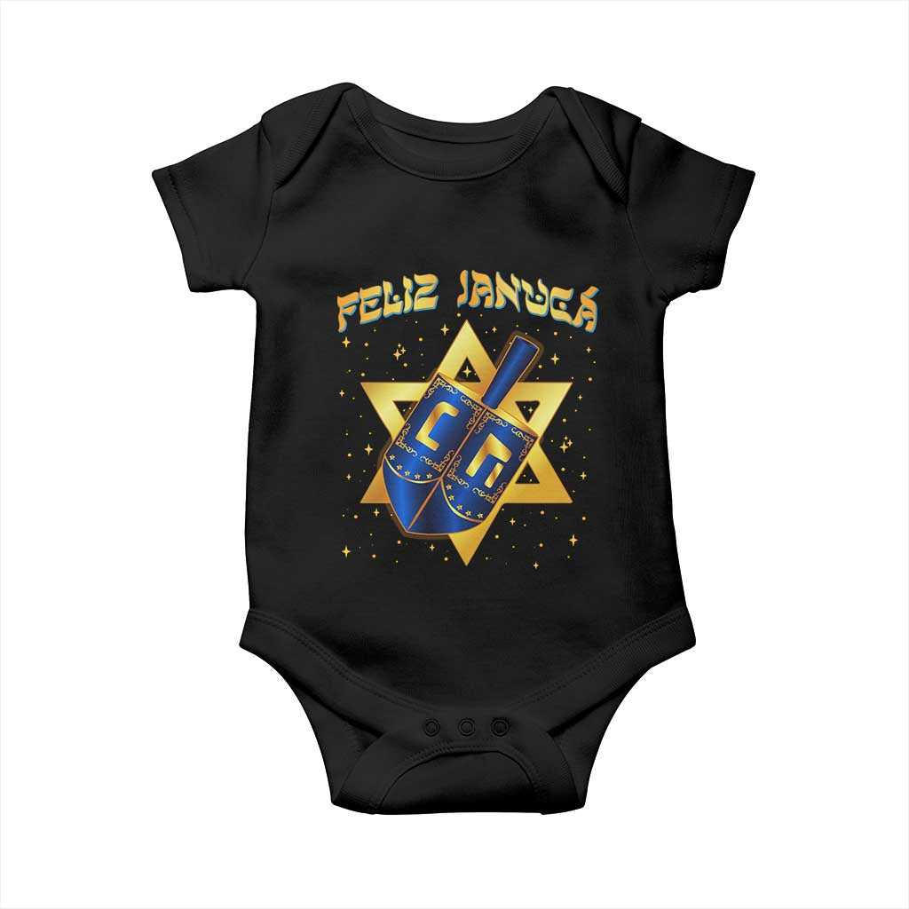 Funny Hanukkah Baby Onesie Feliz Januca Jewish Sephardic Ladino
