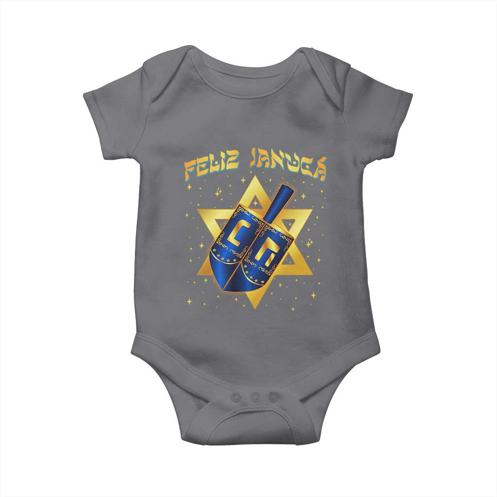 Funny Hanukkah Baby Onesie Feliz Januca Jewish Sephardic Ladino