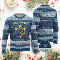 Funny Feliz Januca Jewish Sephardic Ladino Hanukkah Ugly Sweater - Wonder Print Shop