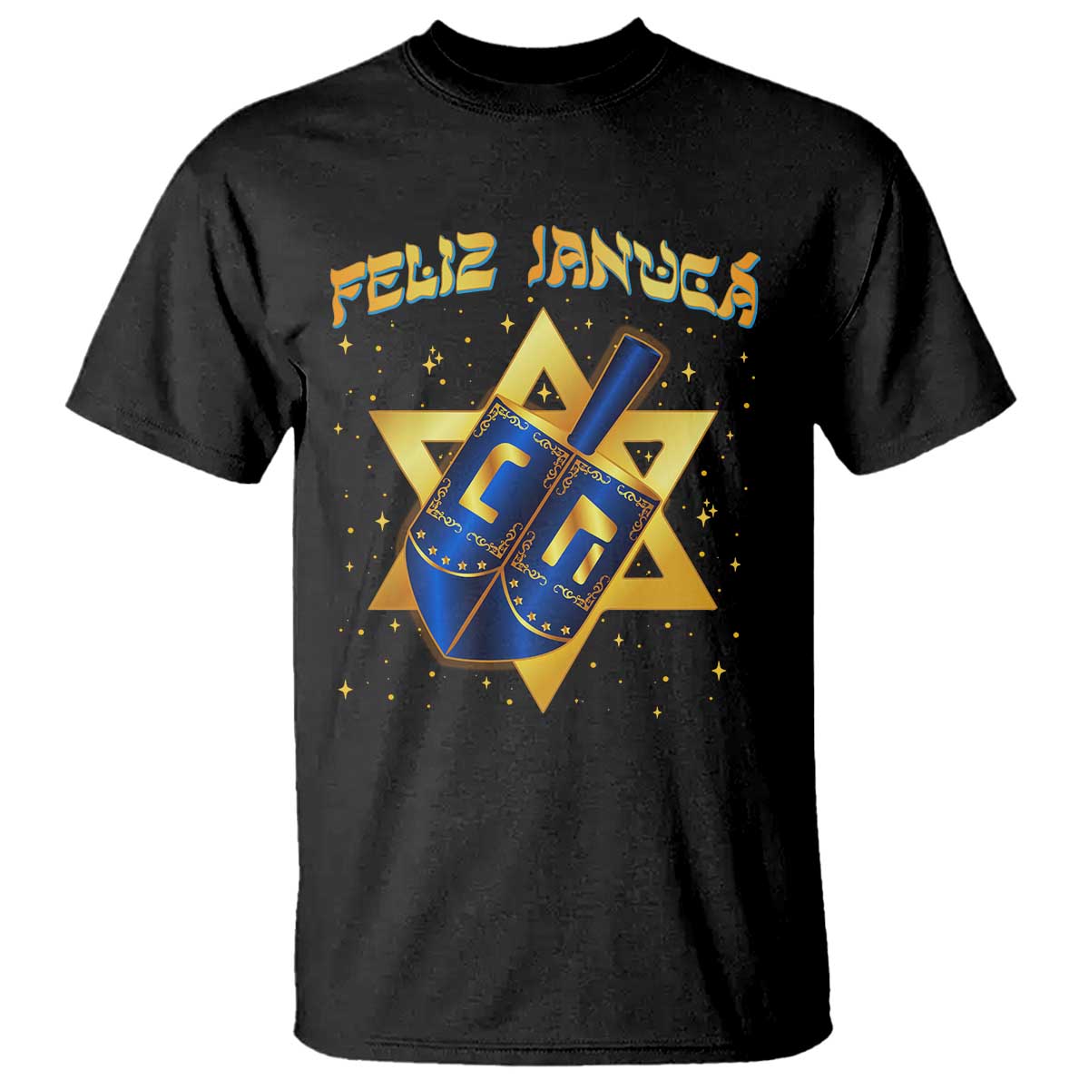 Funny Hanukkah T Shirt Feliz Januca Jewish Sephardic Ladino - Wonder Print Shop