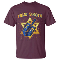 Funny Hanukkah T Shirt Feliz Januca Jewish Sephardic Ladino - Wonder Print Shop