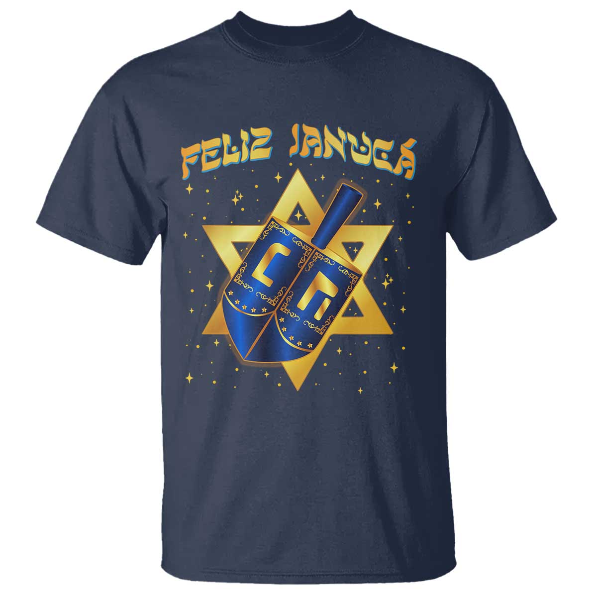 Funny Hanukkah T Shirt Feliz Januca Jewish Sephardic Ladino - Wonder Print Shop