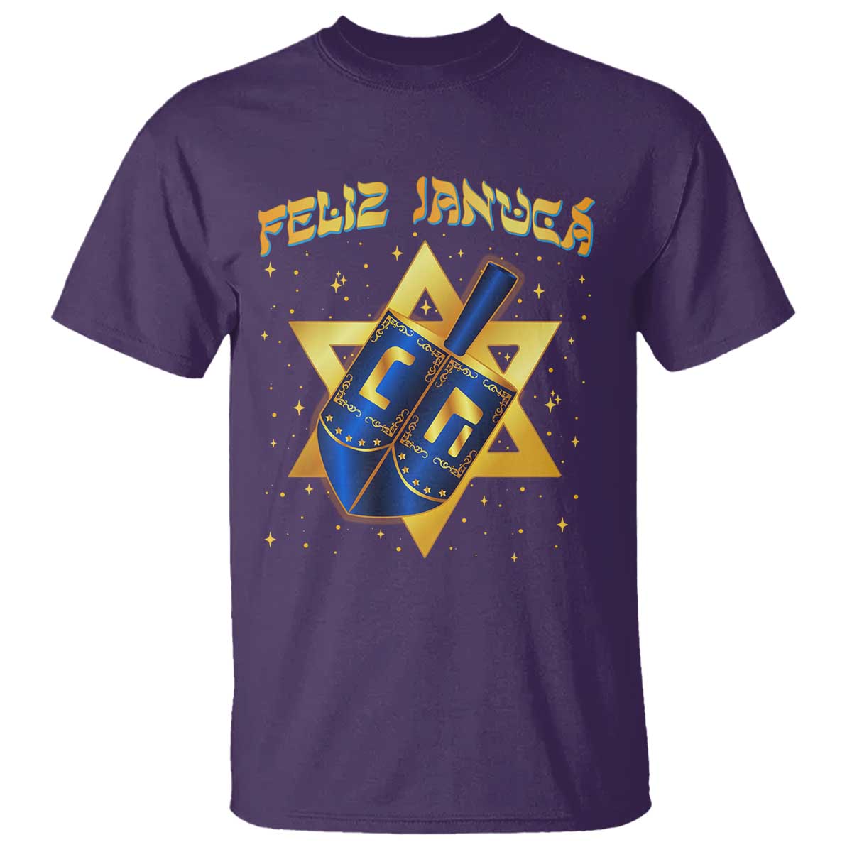 Funny Hanukkah T Shirt Feliz Januca Jewish Sephardic Ladino - Wonder Print Shop