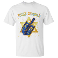 Funny Hanukkah T Shirt Feliz Januca Jewish Sephardic Ladino - Wonder Print Shop