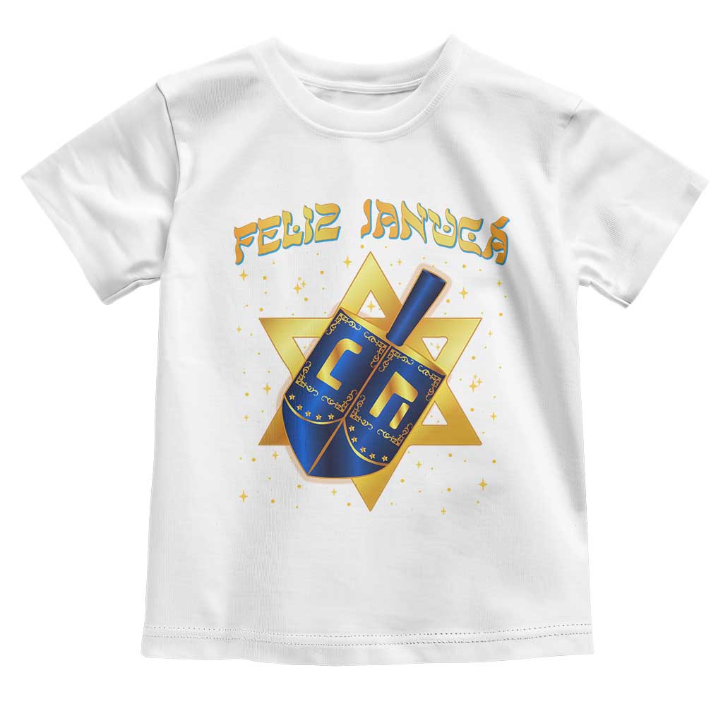 Funny Hanukkah Toddler T Shirt Feliz Januca Jewish Sephardic Ladino