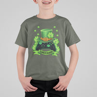 St. Patrick's Day T Shirt For Kid Gamerchaun Video Game Funny Lucky Gamer - Wonder Print Shop
