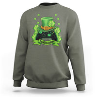 St. Patrick's Day Sweatshirt Gamerchaun Video Game Funny Lucky Gamer - Wonder Print Shop