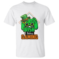 St. Patrick's Day T Shirt Irish I Was Gaming Funny Lucky Shamrocks Gamer - Wonder Print Shop