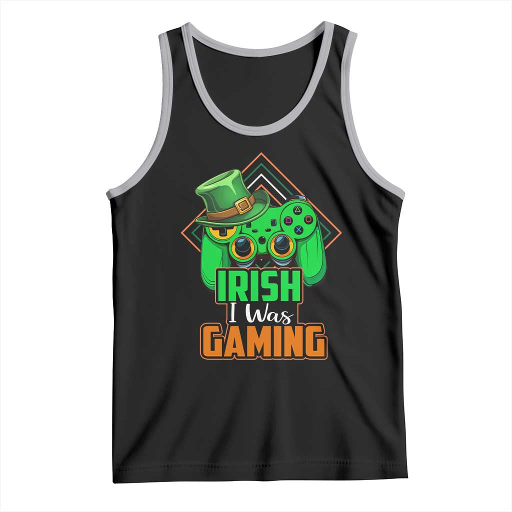 St Patrick's Day Tank Top Irish I Was Gaming Funny Lucky Shamrocks Gamer