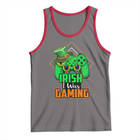 St Patrick's Day Tank Top Irish I Was Gaming Funny Lucky Shamrocks Gamer