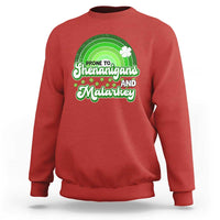 Funny St Patrick's Day Sweatshirt Prone To Shenanigans And Malarkey