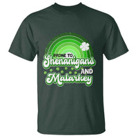 Funny St Patrick's Day T Shirt Prone To Shenanigans And Malarkey - Wonder Print Shop