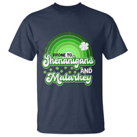 Funny St Patrick's Day T Shirt Prone To Shenanigans And Malarkey - Wonder Print Shop