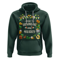 St. Patrick's Day Hoodie Funny Prone To Shenanigans And Malarkey - Wonder Print Shop