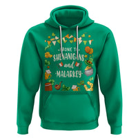 St. Patrick's Day Hoodie Funny Prone To Shenanigans And Malarkey - Wonder Print Shop