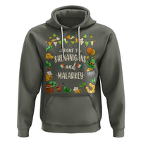 St. Patrick's Day Hoodie Funny Prone To Shenanigans And Malarkey - Wonder Print Shop