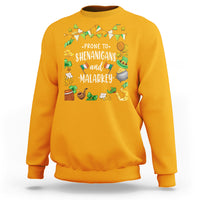 St. Patrick's Day Sweatshirt Funny Prone To Shenanigans And Malarkey - Wonder Print Shop