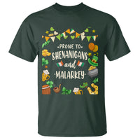 St. Patrick's Day T Shirt Funny Prone To Shenanigans And Malarkey - Wonder Print Shop