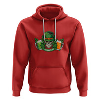 St. Patrick's Day Hoodie Irish Beer Funny Skeleton Drinking - Wonder Print Shop