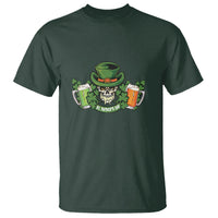 St. Patrick's Day T Shirt Irish Beer Funny Skeleton Drinking - Wonder Print Shop