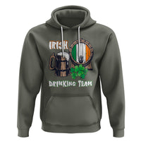 St. Patrick's Day Hoodie Beer Drinking Team Ireland Flag - Wonder Print Shop