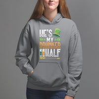 St. Patrick's Day Couple Matching Hoodie He's My Drunker Half - Wonder Print Shop
