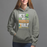 St. Patrick's Day Couple Matching Hoodie He's My Drunker Half - Wonder Print Shop