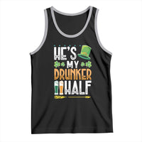 St Patrick's Day Couple Matching Tank Top He's My Drunker Half