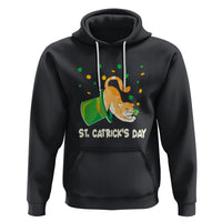 Happy St.Catrick's Patrick's Day Lucky Cat Shamrock Hat Hoodie - Wonder Print Shop