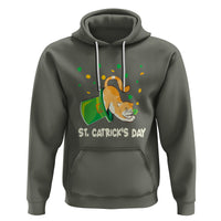 Happy St.Catrick's Patrick's Day Lucky Cat Shamrock Hat Hoodie - Wonder Print Shop