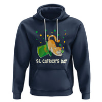 Happy St.Catrick's Patrick's Day Lucky Cat Shamrock Hat Hoodie - Wonder Print Shop