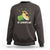 Happy St.Catrick's Patrick's Day Lucky Cat Shamrock Hat Sweatshirt - Wonder Print Shop
