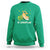 Happy St.Catrick's Patrick's Day Lucky Cat Shamrock Hat Sweatshirt - Wonder Print Shop