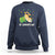 Happy St.Catrick's Patrick's Day Lucky Cat Shamrock Hat Sweatshirt - Wonder Print Shop