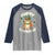 St Patrick's Day Raglan Shirt Happy St.Catrick's Lucky Cat Shamrock Cute Kitty