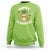 Happy St.Catrick's Patrick's Day Lucky Cat Shamrock Sweatshirt - Wonder Print Shop