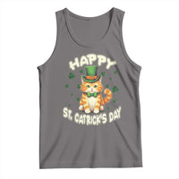 St Patrick's Day Tank Top Happy St.Catrick's Lucky Cat Shamrock Cute Kitty