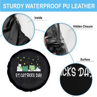 St Patrick's Day Cat Lover Spare Tire Cover Happy St.Catrick's Lucky Family Cats Shamrock