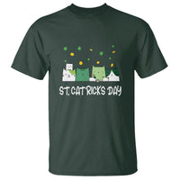Happy Patrick's Day T Shirt St.Catrick's Lucky Cat Shamrock Hat - Wonder Print Shop