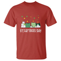 Happy Patrick's Day T Shirt St.Catrick's Lucky Cat Shamrock Hat - Wonder Print Shop