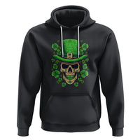 St. Patrick's Day Hoodie Irish Sugar Skull Lucky Hat Shamrocks - Wonder Print Shop