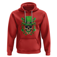 St. Patrick's Day Hoodie Irish Sugar Skull Lucky Hat Shamrocks - Wonder Print Shop