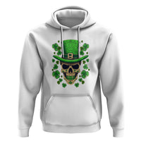 St. Patrick's Day Hoodie Irish Sugar Skull Lucky Hat Shamrocks - Wonder Print Shop