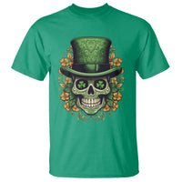 St. Patrick's Day T Shirt Irish Sugar Skull Lucky Hat Shamrocks - Wonder Print Shop