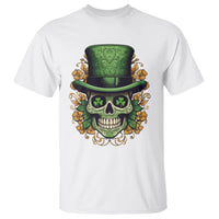 St. Patrick's Day T Shirt Irish Sugar Skull Lucky Hat Shamrocks - Wonder Print Shop