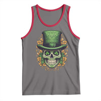 St Patrick's Day Tank Top Irish Sugar Skull Lucky Hat Shamrocks