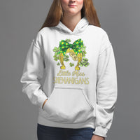 St. Patrick's Day Hoodie Little Miss Shenanigans Coquette Shamrocks - Wonder Print Shop